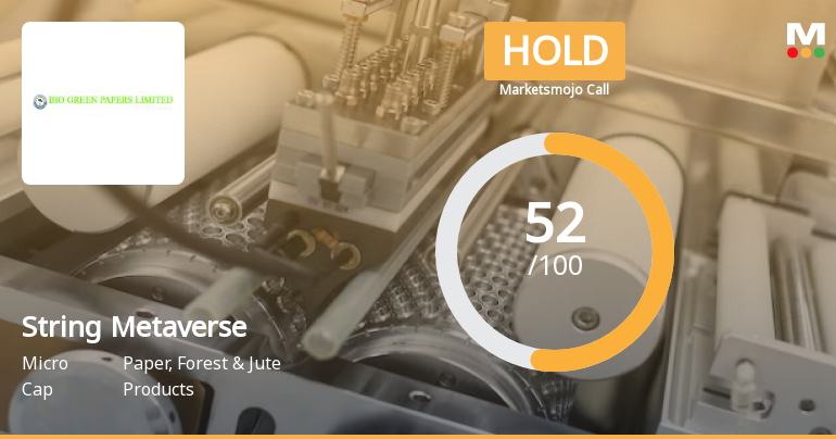 String Metaverse Ltd is Rated Hold by MarketsMOJO