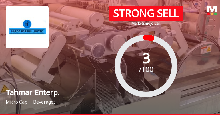 Tahmar Enterprises Ltd is Rated Strong Sell