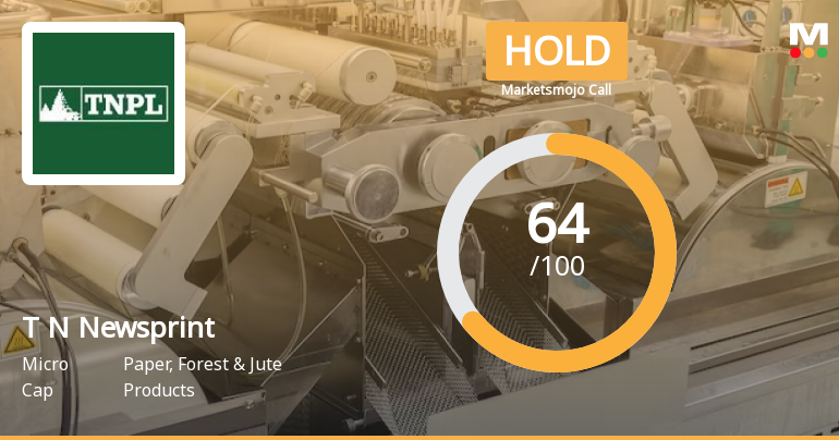Tamil Nadu Newsprint & Papers Ltd is Rated Hold by MarketsMOJO