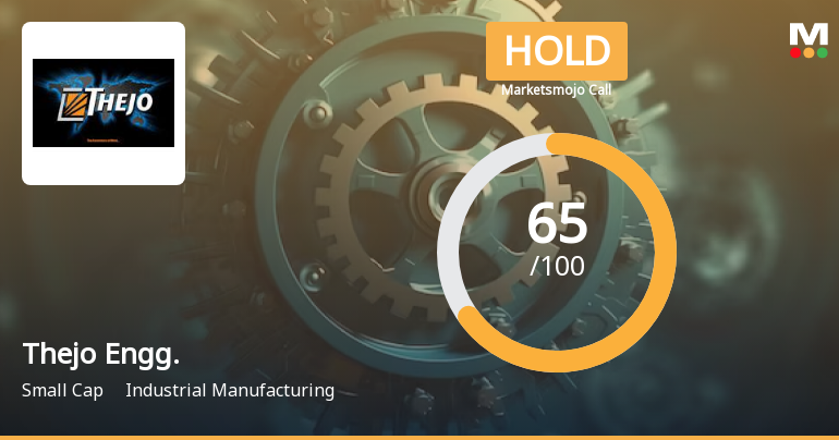 Thejo Engineering Ltd is Rated Hold by MarketsMOJO