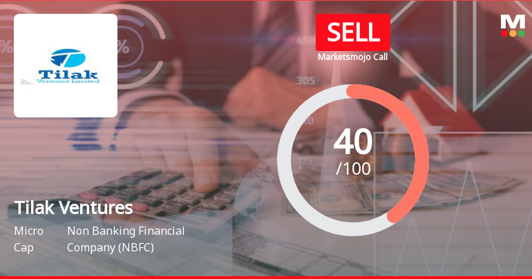 Tilak Ventures Ltd is Rated Sell by MarketsMOJO