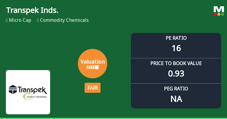 Transpek Industry Ltd Valuation Shifts to Fair Amid Mixed Market Performance