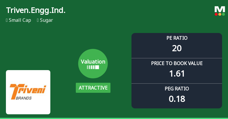Triveni Engineering and Industries Ltd: Valuation Shift Enhances Price Attractiveness Amid Sector Challenges
