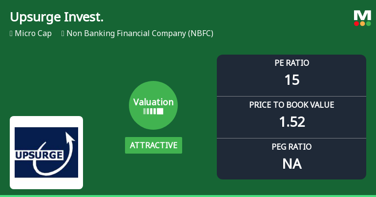 Upsurge Investment & Finance Ltd: Valuation Shifts Signal Renewed Price Attractiveness