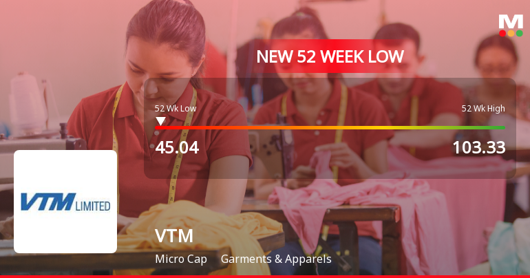 Markets Rally, But VTM Ltd Sinks to 52-Week Low in Stock-Specific Sell-Off
