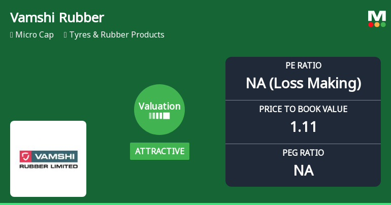 Vamshi Rubber Ltd Valuation Shifts Signal Mixed Signals Amid Market Pressure