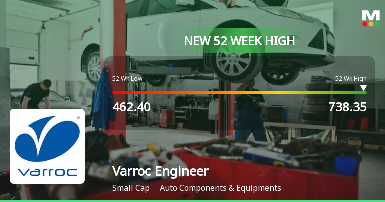 Broad-Based Technical Strength Lifts Varroc Engineering Ltd to 52-Week High of Rs 738.35
