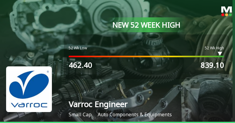 Broad-Based Technical Strength Lifts Varroc Engineering Ltd to 52-Week High of Rs 839.1