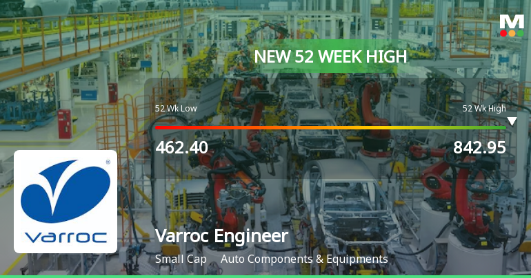 Broad-Based Technical Strength Lifts Varroc Engineering Ltd to 52-Week High of Rs 852.55
