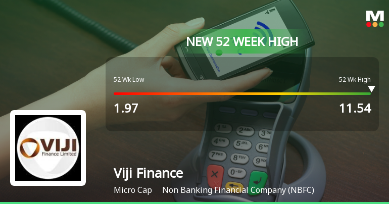 Broad-Based Technical Strength Lifts Viji Finance Ltd to 52-Week High of Rs 11.54
