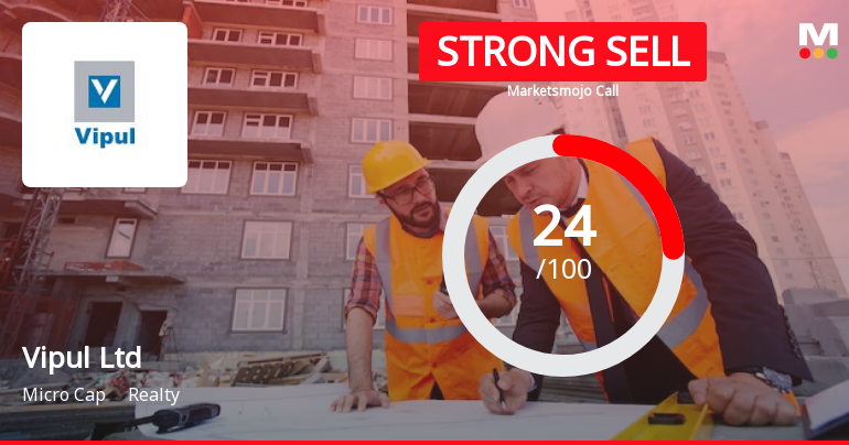 Vipul Ltd is Rated Strong Sell