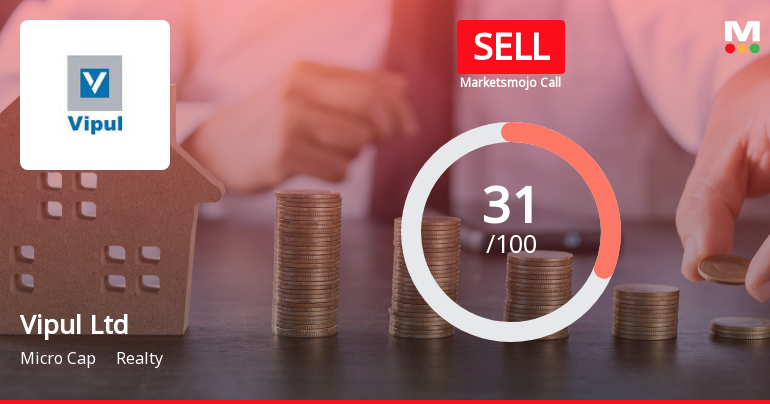 Vipul Ltd Upgraded to Sell as Technicals Improve Despite Weak Fundamentals