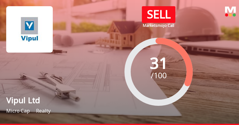Vipul Ltd is Rated Sell by MarketsMOJO