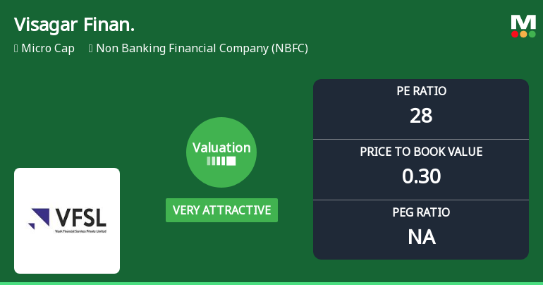 Visagar Financial Services Ltd Valuation Shifts to Very Attractive Amid Market Challenges