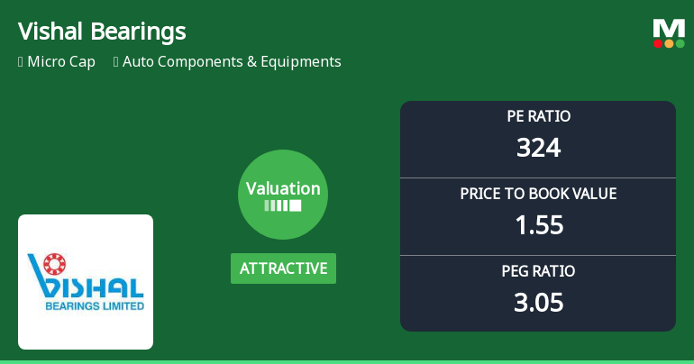 Vishal Bearings Ltd Valuation Shifts Signal Price Attractiveness Amid Weak Returns