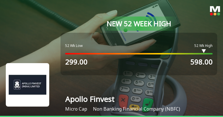 Broad-Based Technical Strength Lifts Apollo Finvest (India) Ltd to 52-Week High of Rs 585