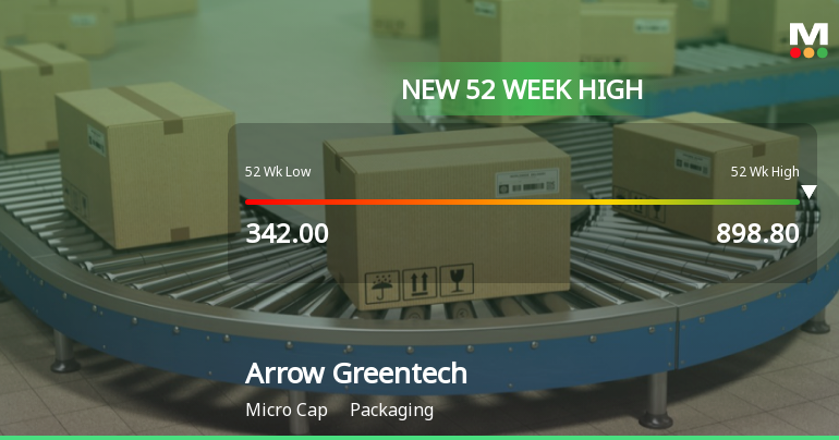 Broad-Based Technical Strength Lifts Arrow Greentech Ltd to 52-Week High of Rs 898.8