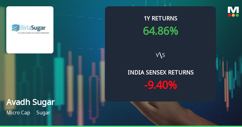 Avadh Sugar & Energy Ltd Technical Momentum Shifts to Bullish Amid Strong Year-to-Date Gains