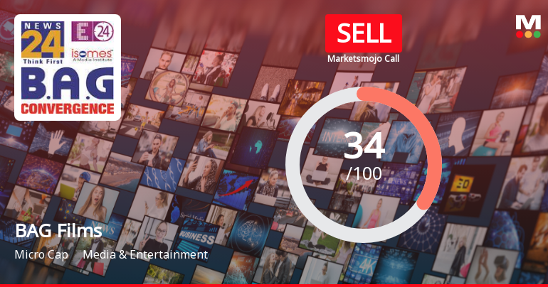 B A G Films & Media Ltd Upgraded to Sell on Technical Improvements Despite Weak Fundamentals