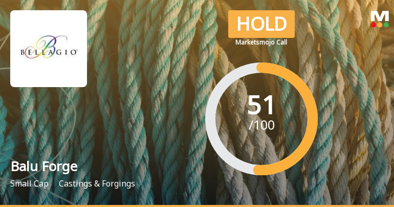 Balu Forge Industries Ltd is Rated Hold
