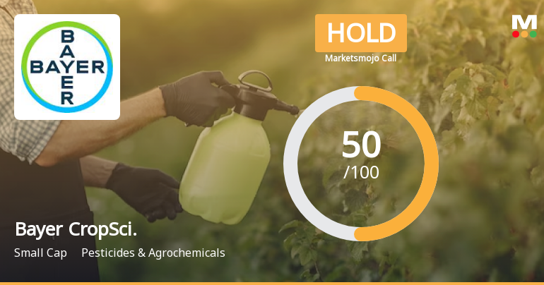 Bayer CropScience Ltd Upgraded to Hold by MarketsMOJO on Improved Technicals and Financials
