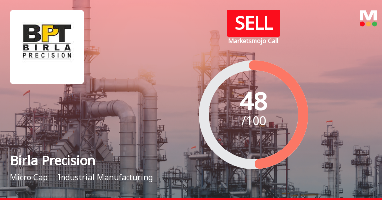 Birla Precision Technologies Downgraded to Sell Amid Mixed Financial and Technical Signals