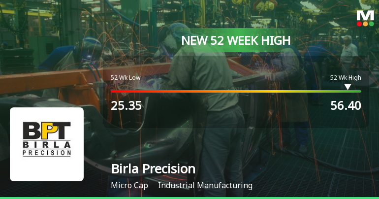 Broad-Based Technical Strength Lifts Birla Precision Technologies Ltd to 52-Week High of Rs 56.4