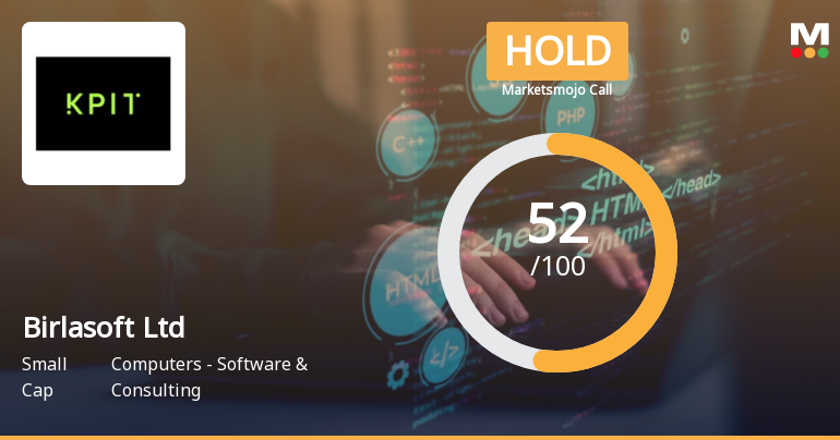 Birlasoft Ltd is Rated Hold by MarketsMOJO