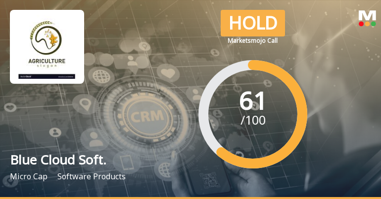 Blue Cloud Softech Solutions Ltd is Rated Hold by MarketsMOJO