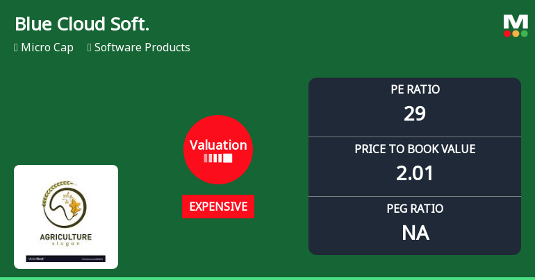 Blue Cloud Softech Solutions Ltd: Valuation Shift Signals Price Attractiveness Change