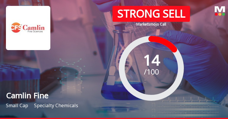 Camlin Fine Sciences Ltd is Rated Strong Sell
