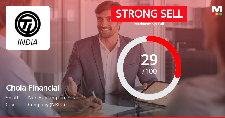 Cholamandalam Financial Holdings Downgraded to Strong Sell Amid Technical Weakness and High Debt Concerns
