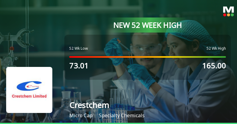 Broad-Based Technical Strength Lifts Crestchem Ltd to 52-Week High of Rs 175