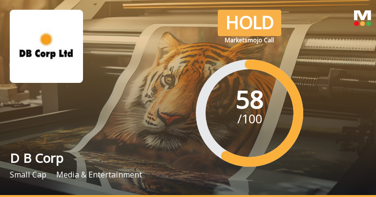 D B Corp Ltd is Rated Hold by MarketsMOJO