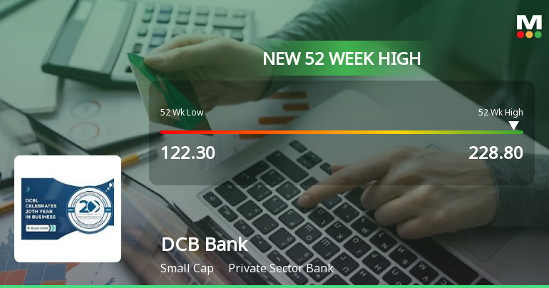 Broad-Based Technical Strength Lifts DCB Bank Ltd. to 52-Week High of Rs 228.8