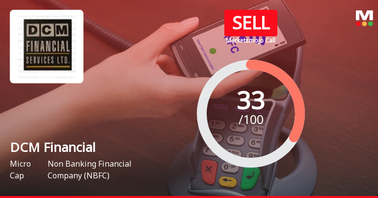 DCM Financial Services Ltd Upgraded to Sell on Technical Improvements Despite Weak Fundamentals