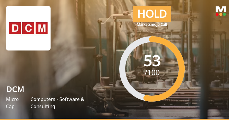 DCM Ltd is Rated Hold by MarketsMOJO