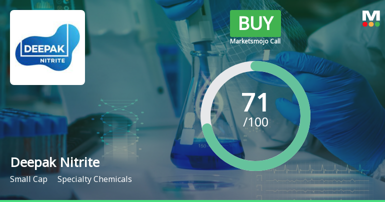Deepak Nitrite Ltd. is Rated Buy by MarketsMOJO