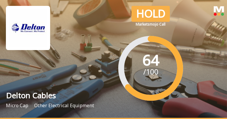 Delton Cables Ltd Downgraded to Hold Amid Mixed Technical and Valuation Signals