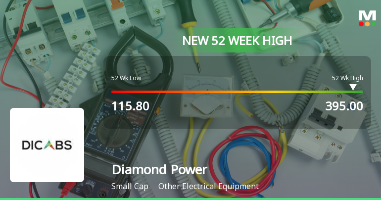 Broad-Based Technical Strength Lifts Diamond Power Infrastructure Ltd to 52-Week High of Rs 395