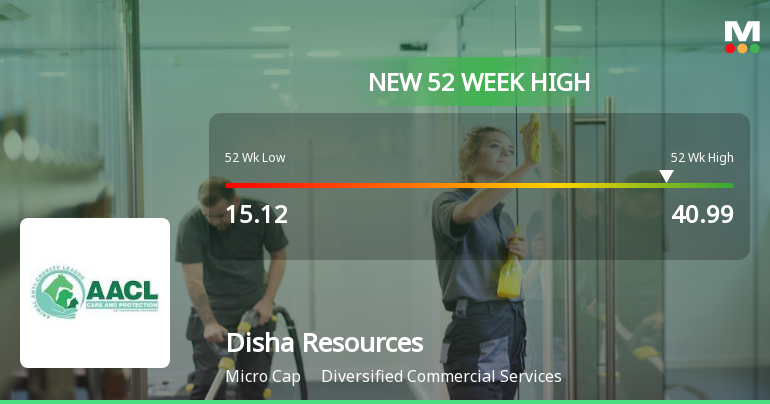Broad-Based Technical Strength Lifts Disha Resources Ltd to 52-Week High of Rs 40.99