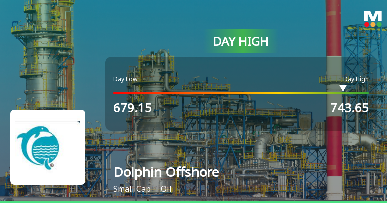 Dolphin Offshore Enterprises Rallies 7.85% to Day High of Rs 743.65 — Outperforms Oil Sector by 8.32 Percentage Points