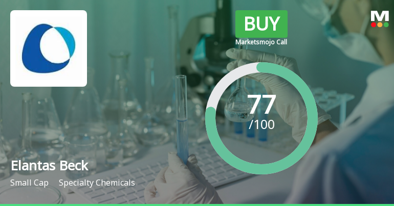Elantas Beck India Ltd is Rated Buy