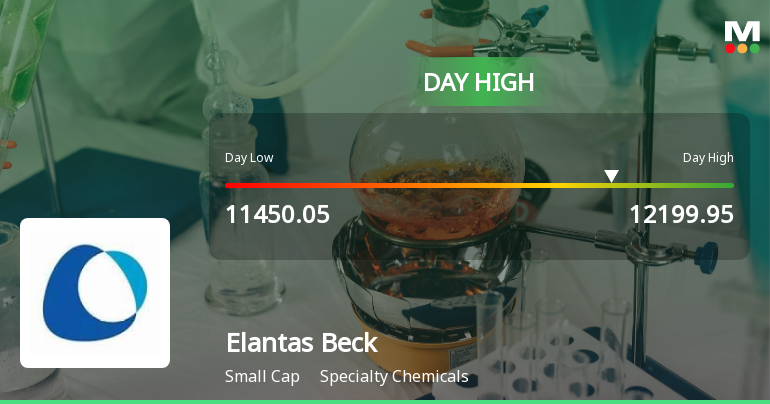 Elantas Beck India Ltd Surges 7.39% to Day's High of Rs 12,199.95 — Outperforms Sector by 7.79 Percentage Points
