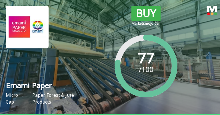 Emami Paper Mills Ltd is Rated Buy by MarketsMOJO