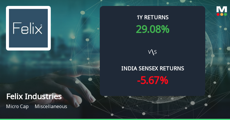 Golden Cross Forms in Felix Industries Ltd Amid Mixed Technical Signals and Strong Momentum