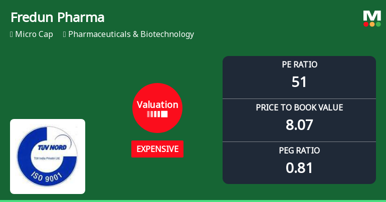 Fredun Pharmaceuticals Ltd: Valuation Shift Signals Changing Price Attractiveness