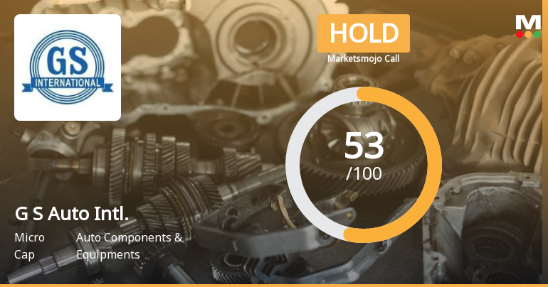 G S Auto International Ltd Upgraded to Hold on Improved Technicals and Financial Performance