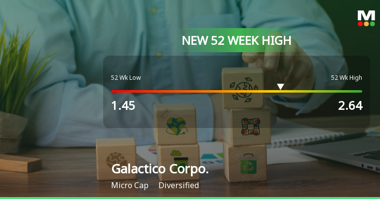 Broad-Based Technical Strength Lifts Galactico Corporate Services Ltd to 52-Week High of Rs 2.64