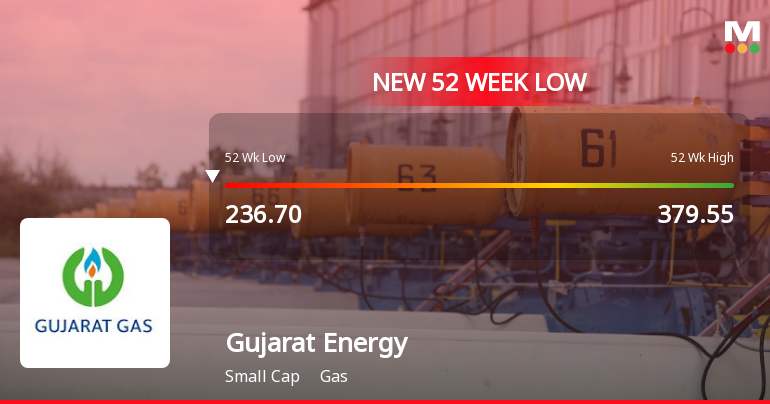 Markets Rally, But Gujarat Energy Ltd Sinks to 52-Week Low in Stock-Specific Sell-Off
